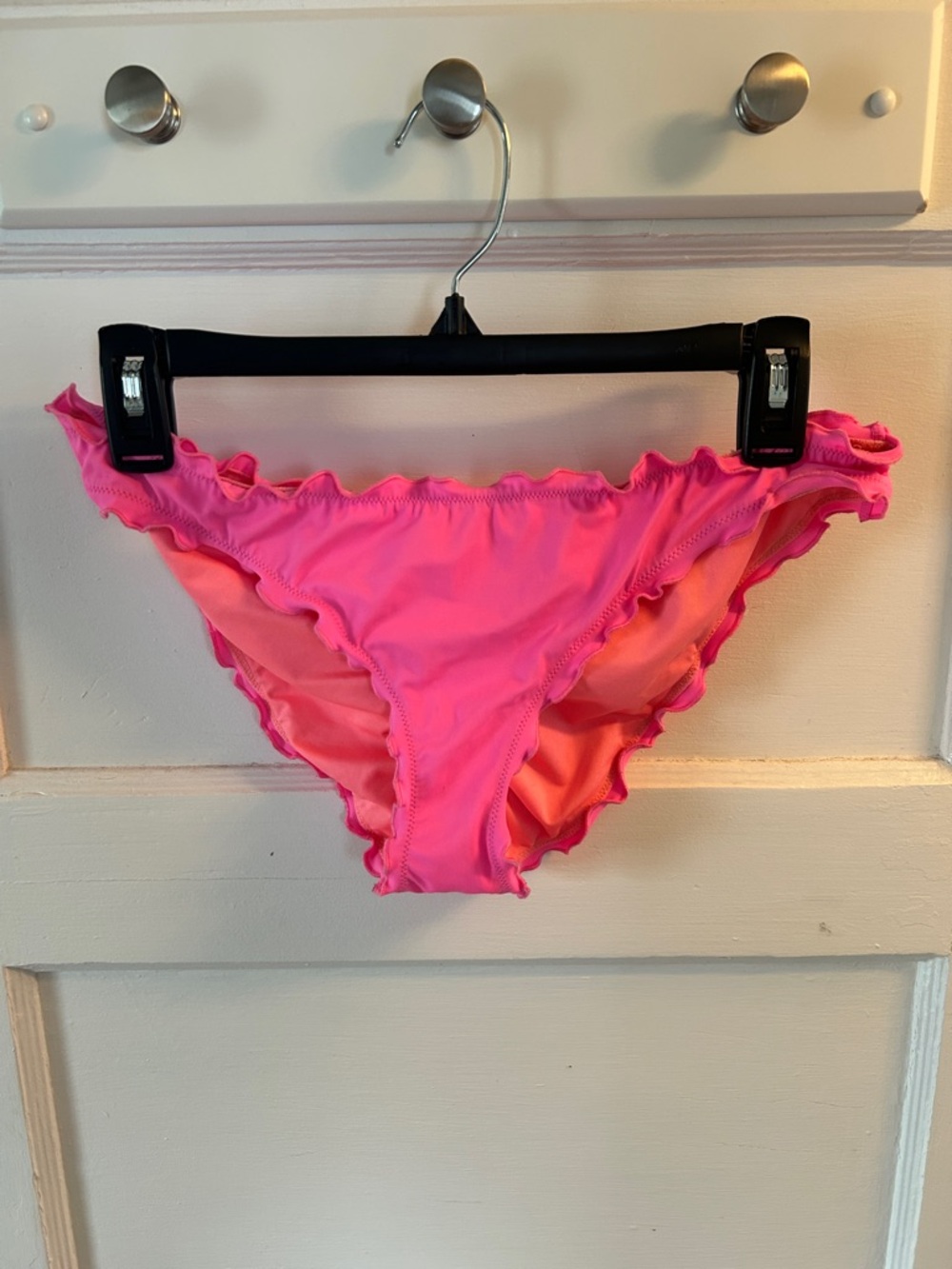 Victoria's Secret Hot Pink Ruffle Bikini Bottoms